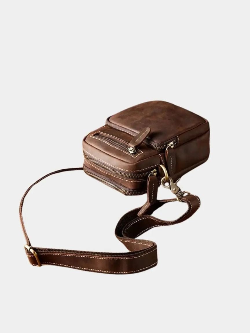 Rene™ | Retro Læder Skuldertaske