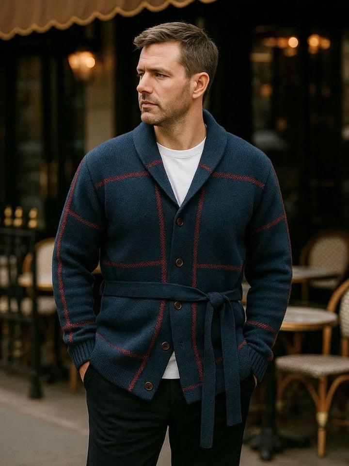 Rom™ | Strikket Frakke med Bælte