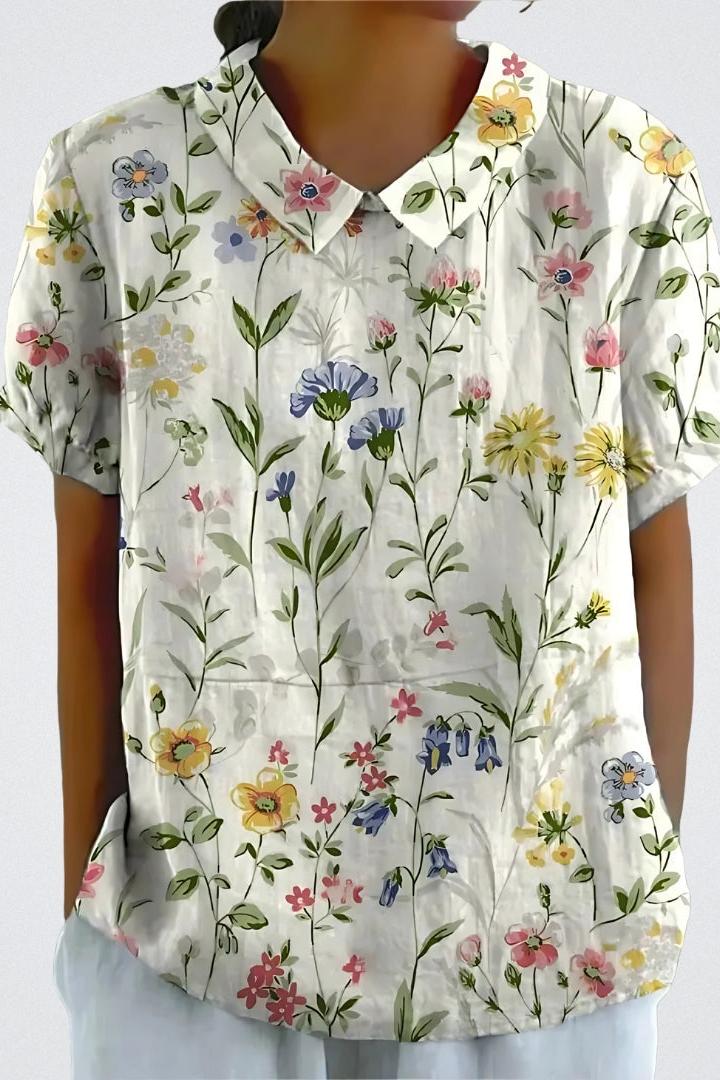 Selma | Blomstret bluse
