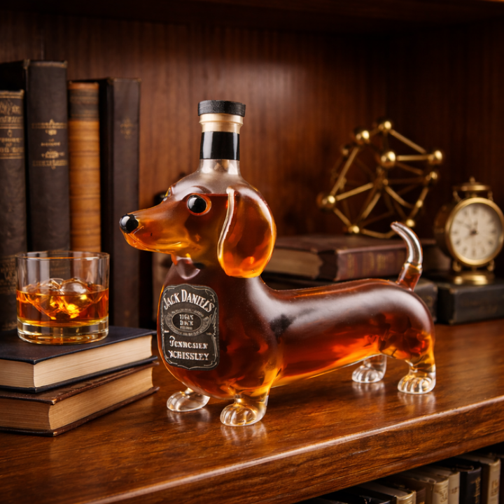 Whiskyflaske Jack Daniel's - Dachshund Edition