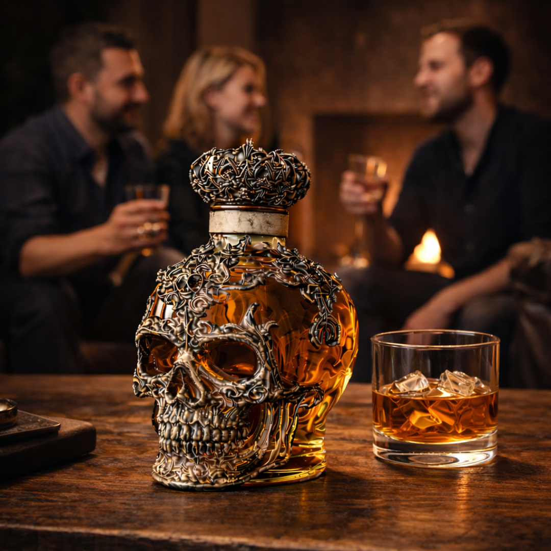 Whiskyflaske - Dødningehovedudgave
