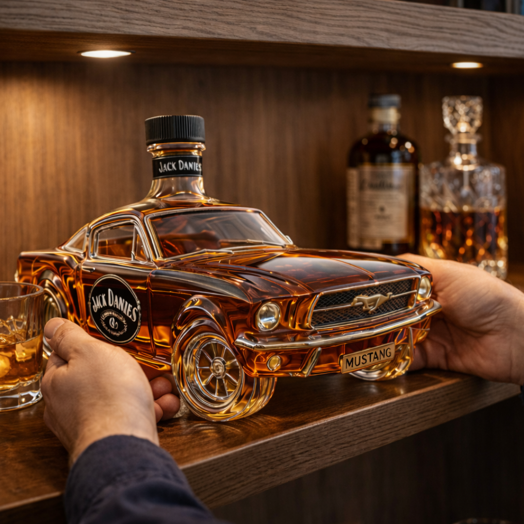 Whiskyflaske - Mustang Udgave