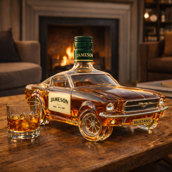 Whiskyflaske - Mustang Udgave