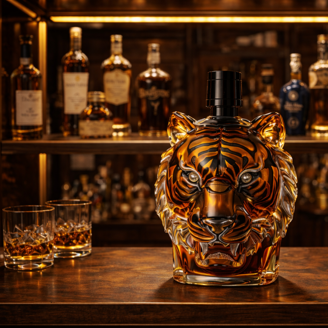 Whiskyflasker - Tigerudgave