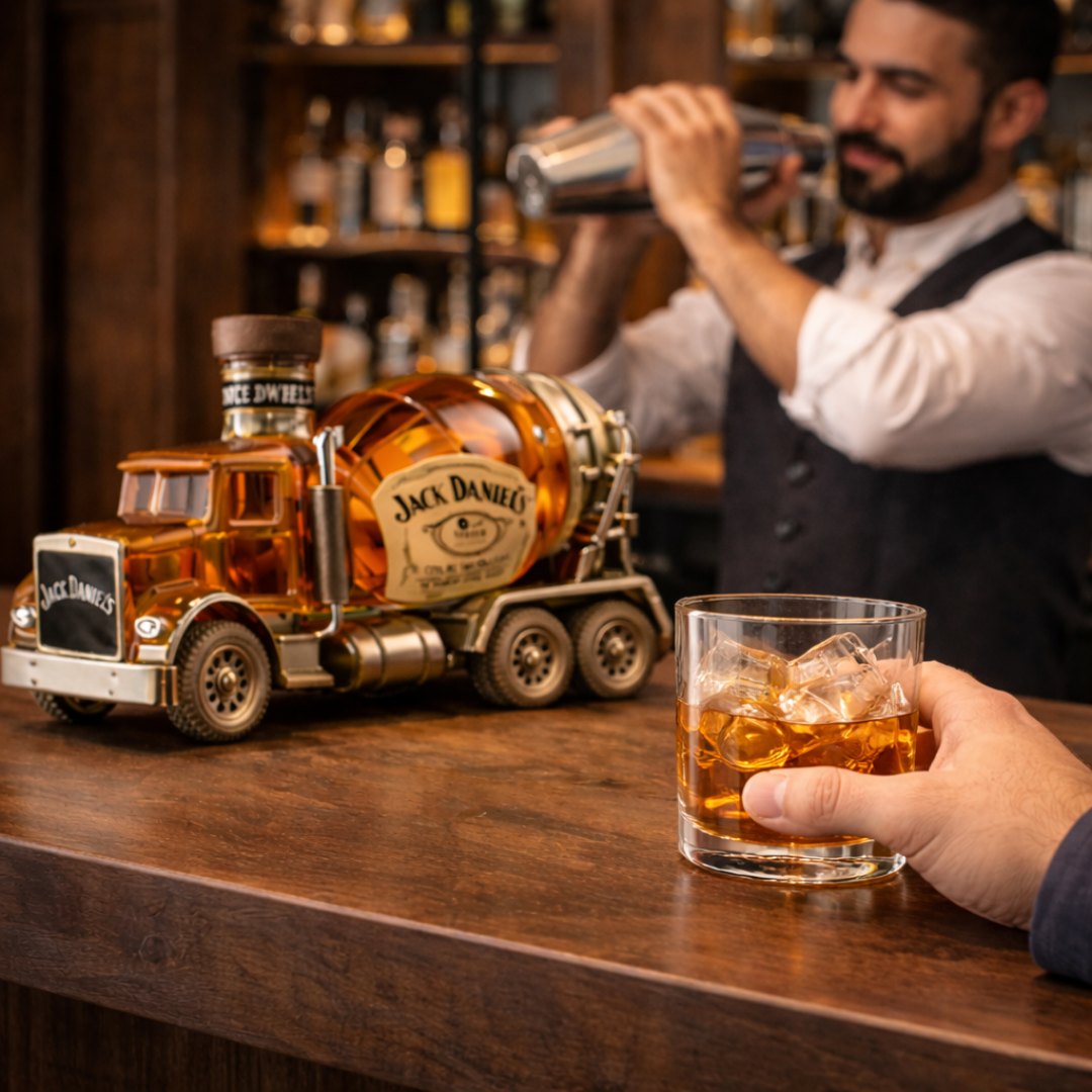 Jack Daniel's whiskyflasker - Lastbiludgave