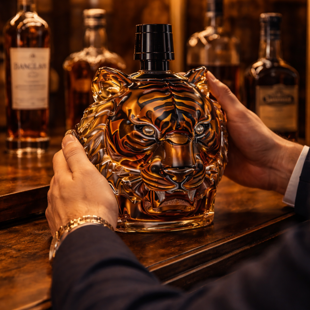 Whiskyflasker - Tigerudgave