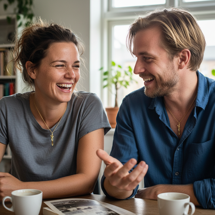 Casal dinamarquês - ambos com colar