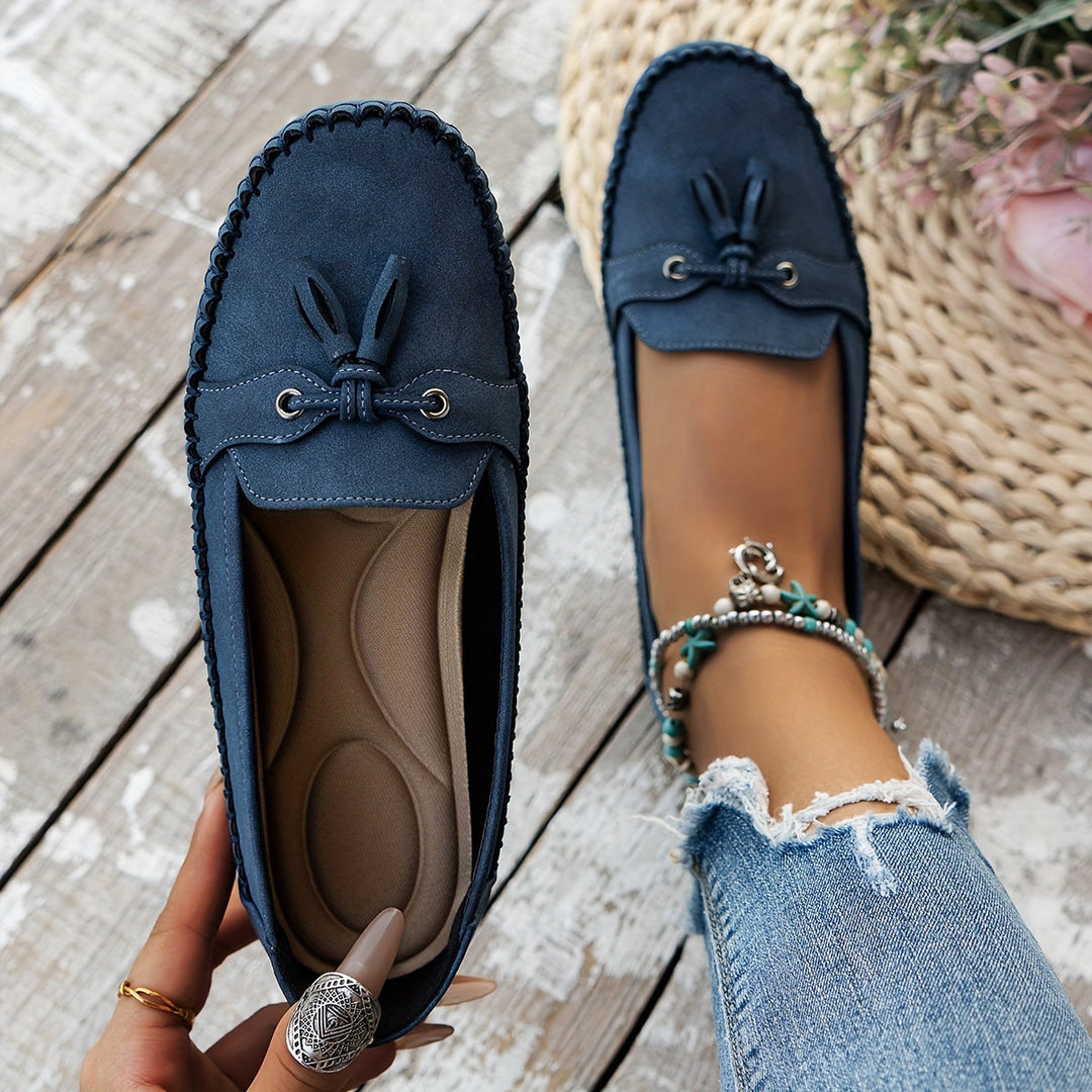 Lærke - Klassiske loafers med kvast-detalje