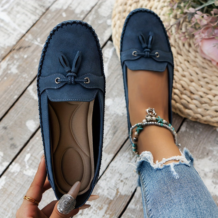 Lærke - Klassiske loafers med kvast-detalje
