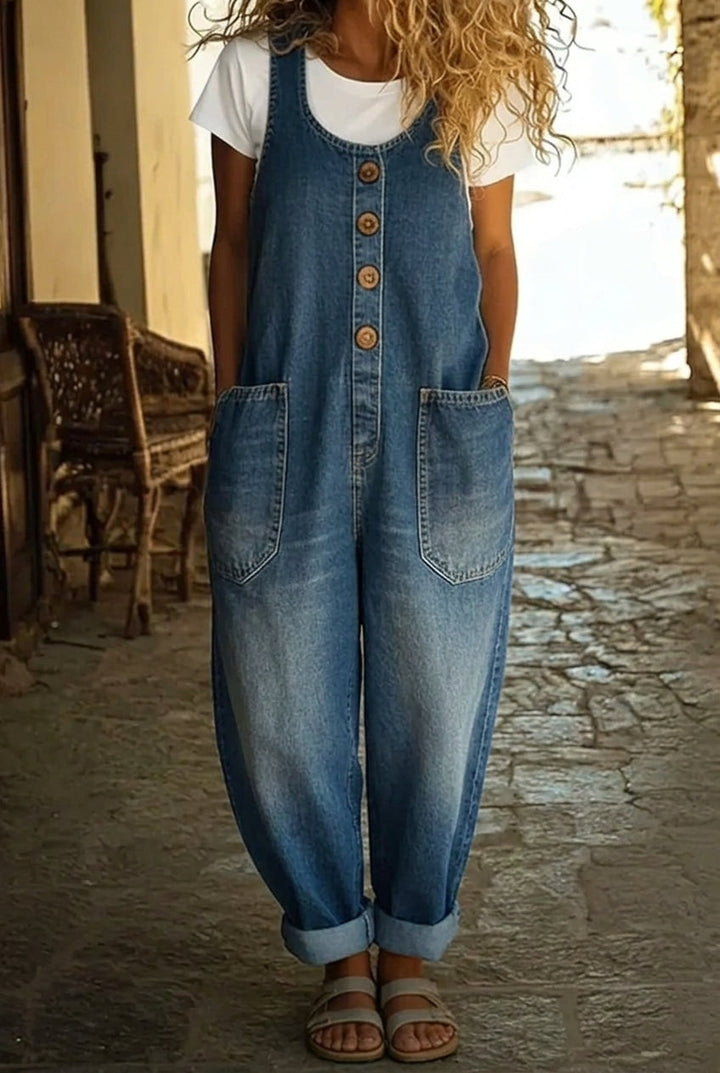 Dagmar™ | Afslappet vintage denim overall