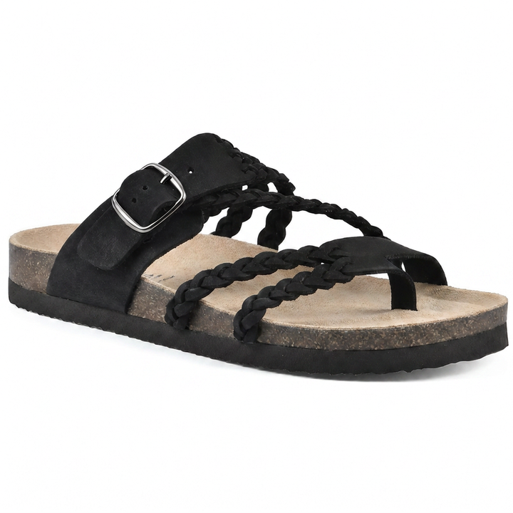 Ella - Flettede Kork Sandaler