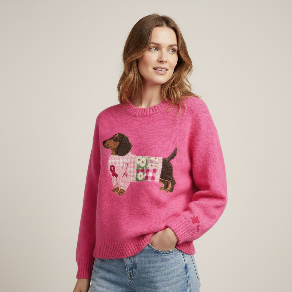 Modelo 35 anos - Camisola rosa pink