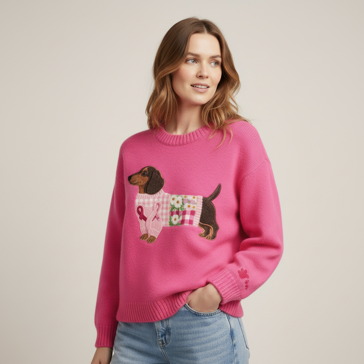 Modelo 35 anos - Camisola rosa pink