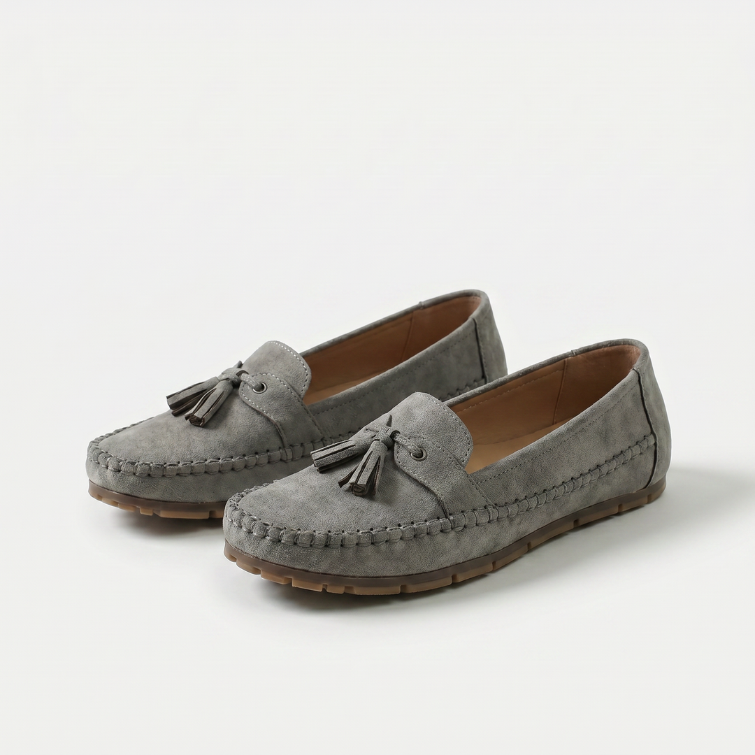 Lærke - Klassiske loafers med kvast-detalje