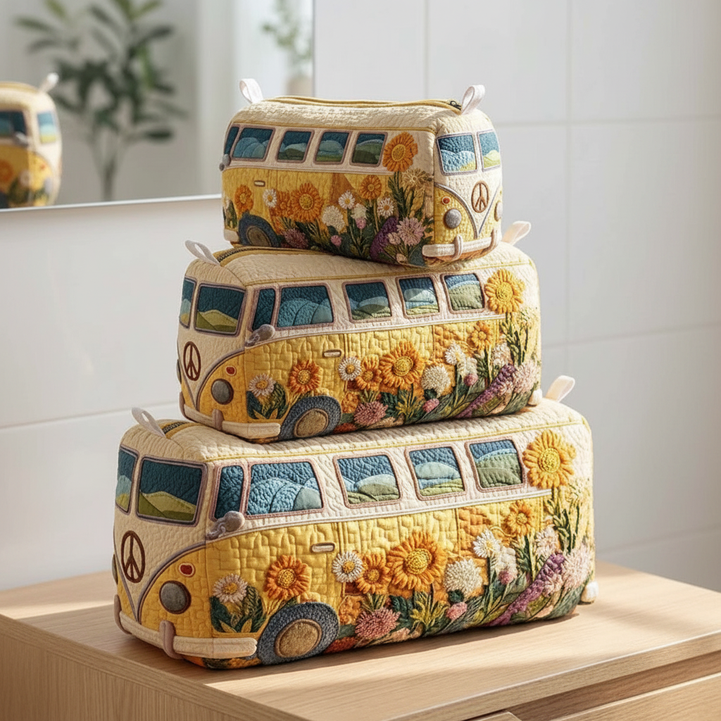 Quilted VW Bus Bags