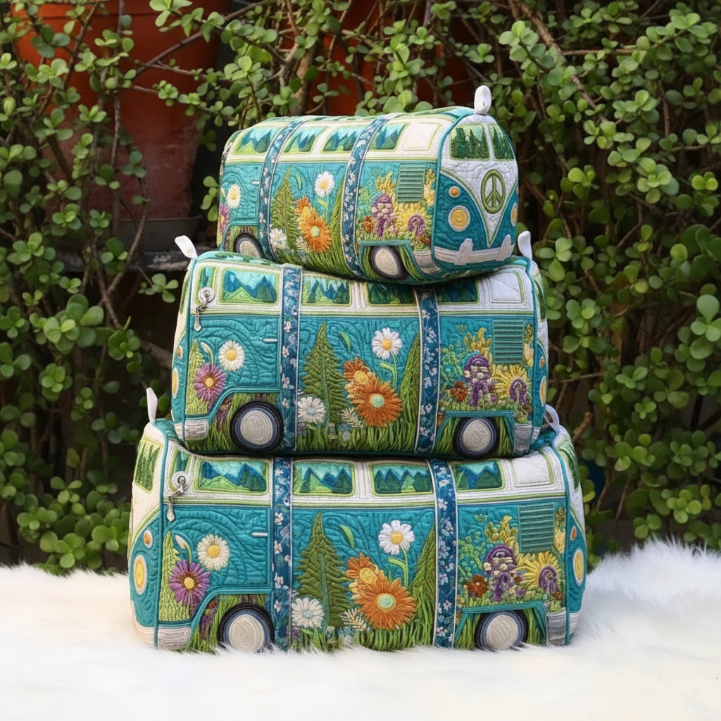 Quilted VW Van Pouches