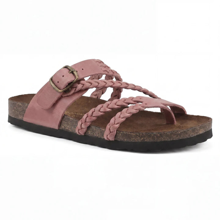 Ella - Flettede Kork Sandaler