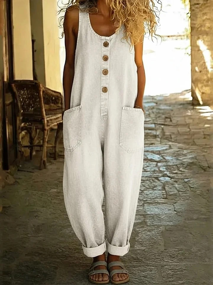 Dagmar™ | Afslappet vintage denim overall
