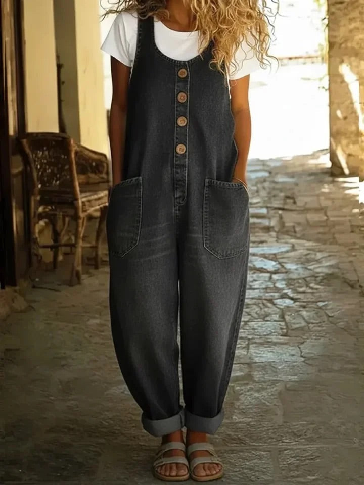 Dagmar™ | Afslappet vintage denim overall