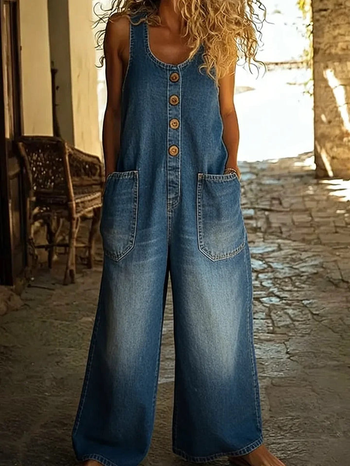 Dagmar™ | Afslappet vintage denim overall